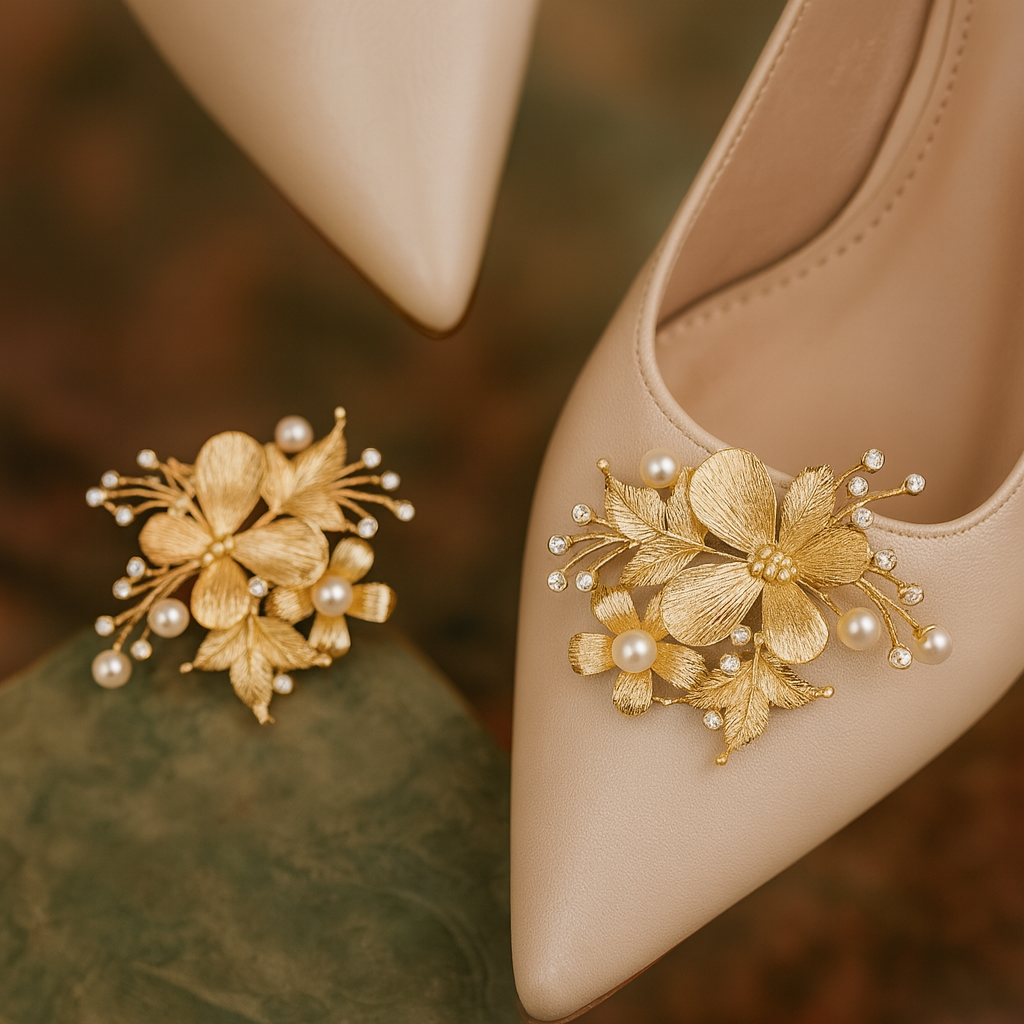 Nr.21 Elegante Schuhclips mit Schmetterlingen – Glamouröse Verzierung für elegante Schuhe