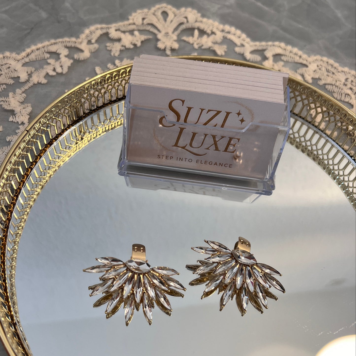 Elegante Schuhclips mit Kristallblättern – Glamouröse Verzierung für Braut- und Abendschuhe