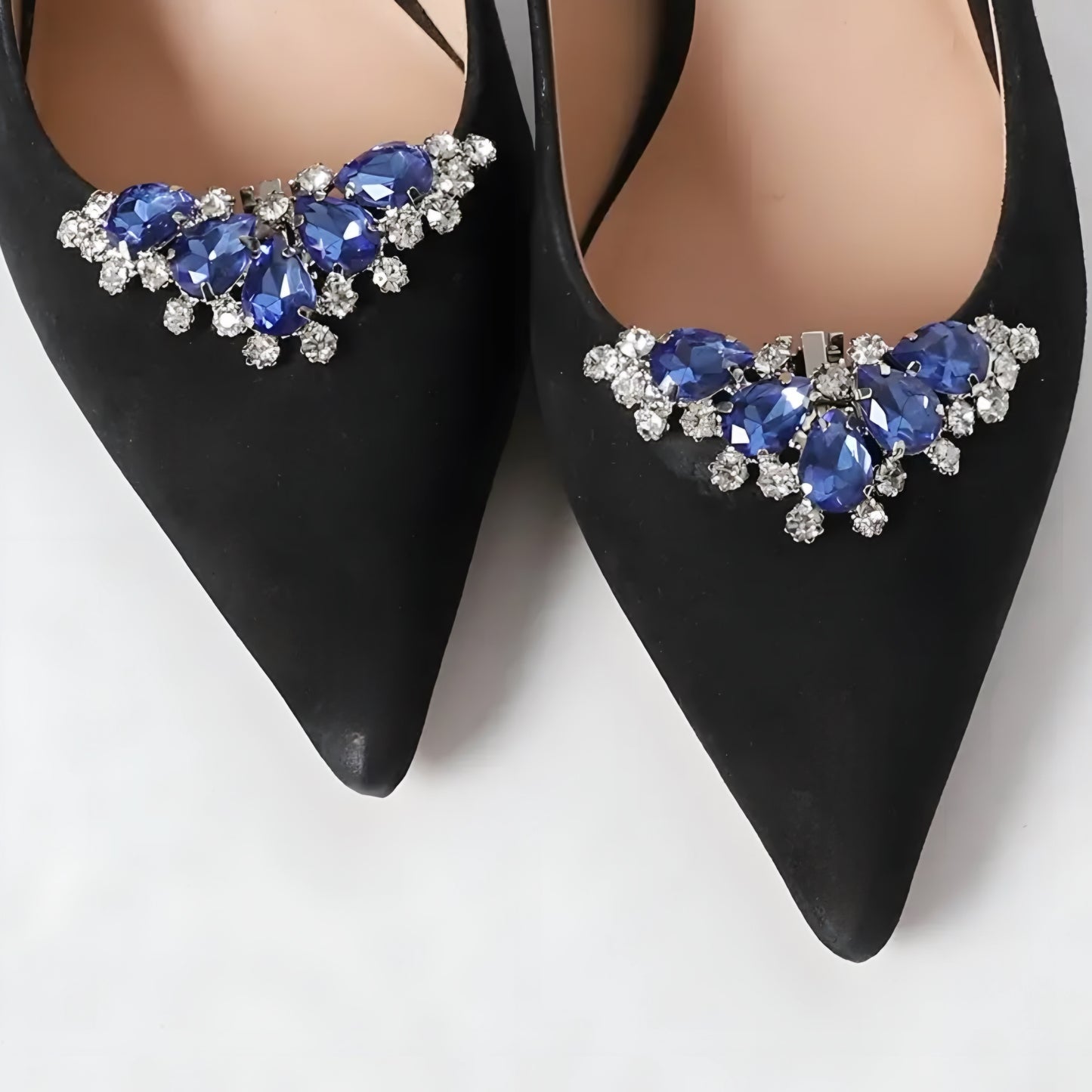 Nr 12. Glamouröser Kristall-Schuhclip in Tropfenform – Eleganz für festliche Auftritte