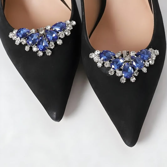 Nr 12. Glamouröser Kristall Schuhclip in Tropfenform – Eleganz für festliche Auftritte