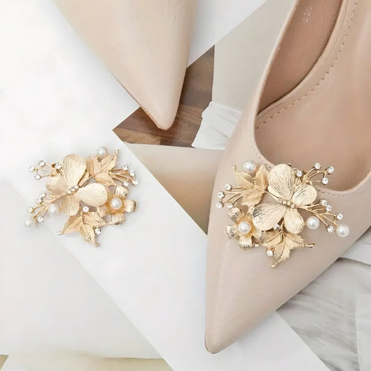 Nr.21 Elegante Schuhclips mit Schmetterlingen – Glamouröse Verzierung für elegante Schuhe