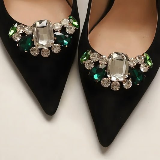 Nr.15 Elegante Schuhclips in Schleifenform mit Perlenbesatz – Stilvoller Akzent für jeden Look