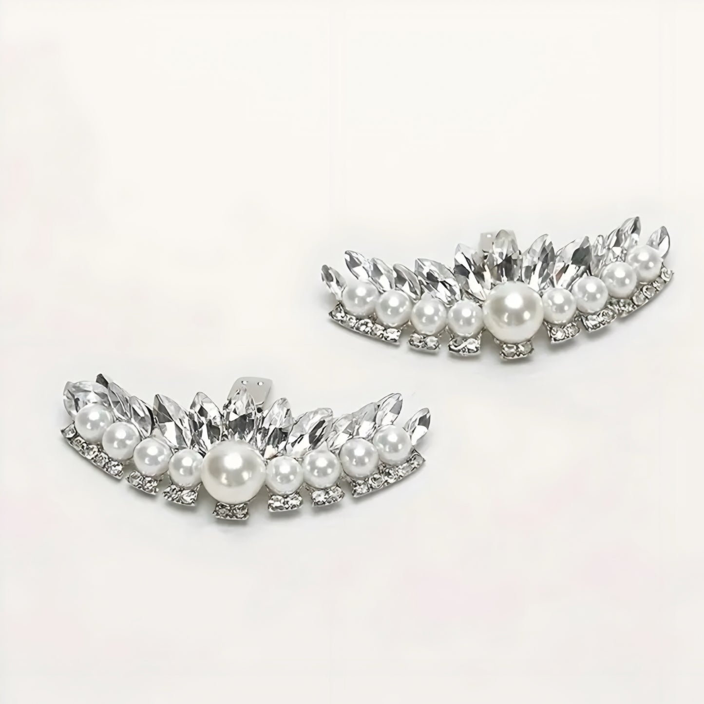 Nr. 22 Elegante Schuhclips mit Kristall und Perlen – Glamouröse Verzierung für Braut und Abendschuhe