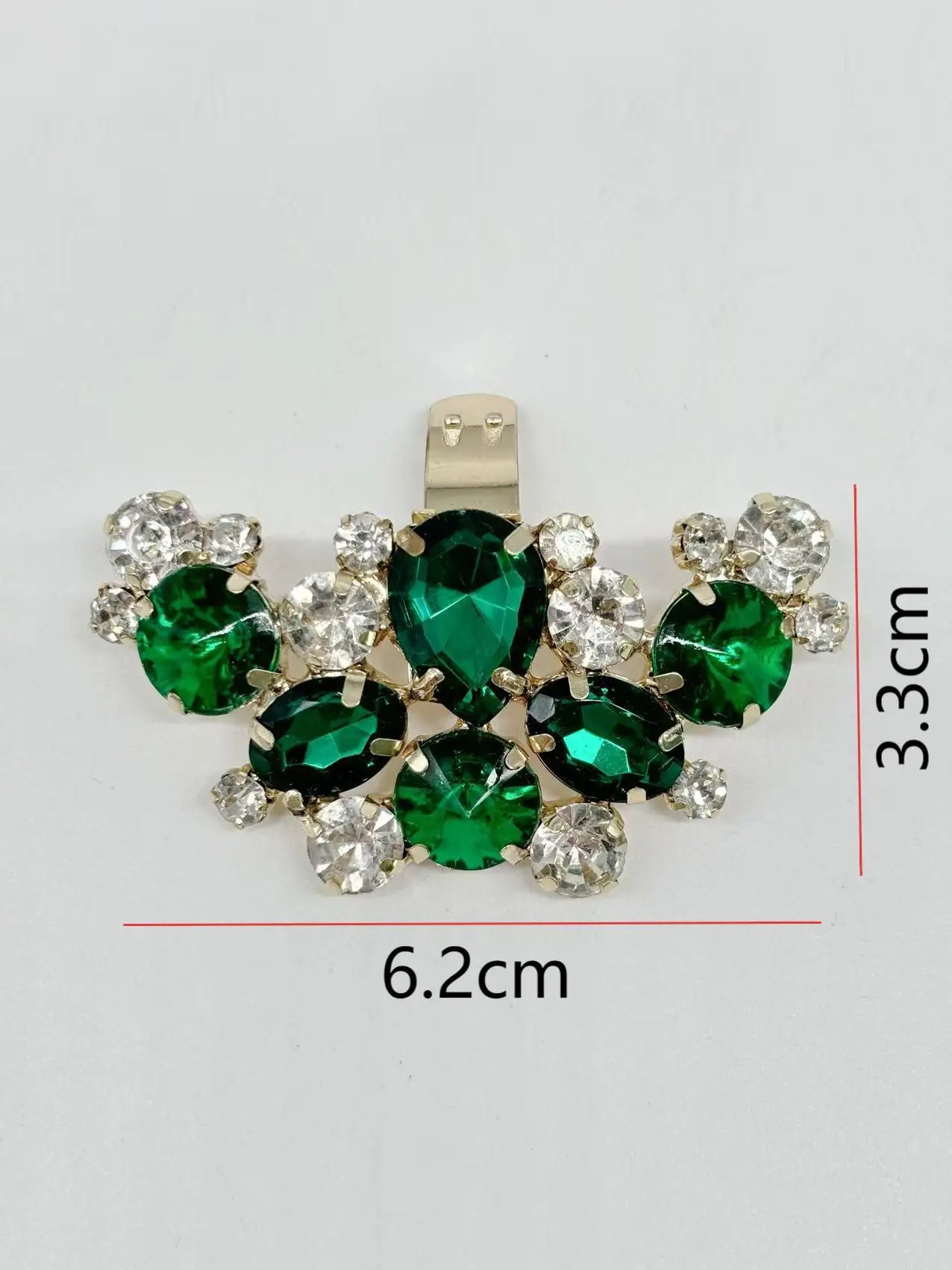 Nr 12. Glamouröser Kristall Schuhclip in Tropfenform – Eleganz für festliche Auftritte